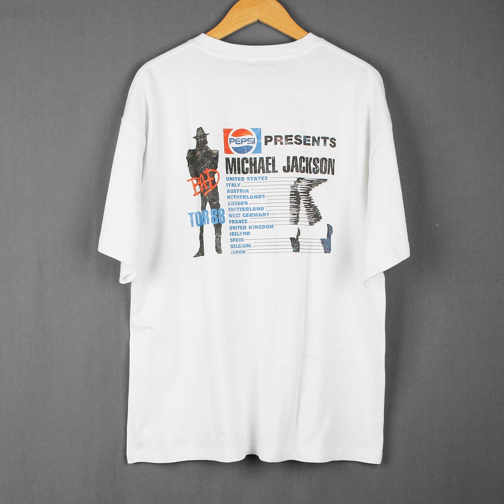 Michael Jackson Pepsi Bad Tour Washed Premium T-Shirt – Retro Oversized Unisex Tee
