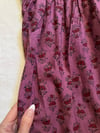 early 1970s BIRKIN plum Indian mini dress