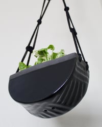 Image 4 of 'Obsidian' Hanging Luna Planter