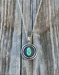 Image 1 of Turquoise Orbit Ring or Pendant #2