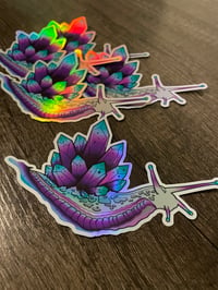 Crystal Snail Sticker (Holographic)