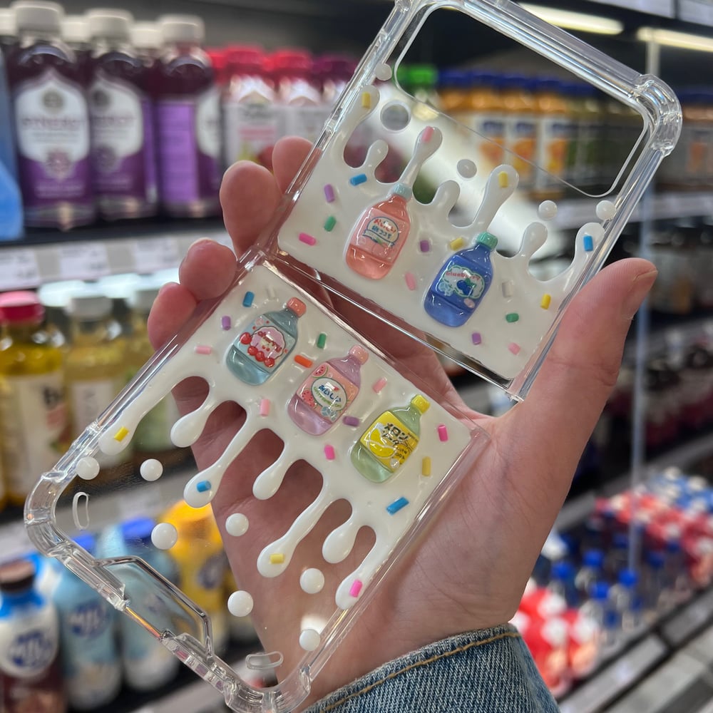 Image of Z Flip Series Korea Juice Inspired Decoden Phone Case