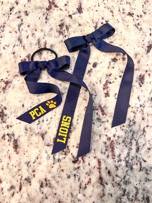 PERSONALIZED Long Tail Grosgrain Bows