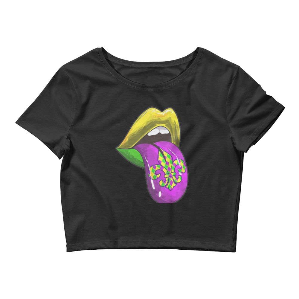 Image of Mardi Gras Women’s Crop Tee