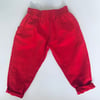 Red jeans size 5-6 years 