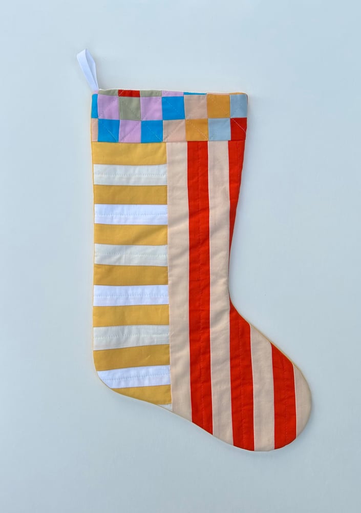 Image of Scrappy Quilted Stocking