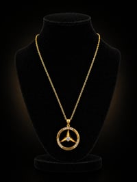 24k Mercedes necklace 