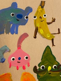 Image 4 of Colorful Friends Original Art