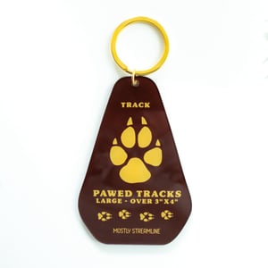 Wolf Track Keychain