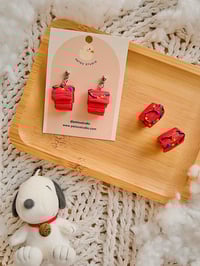 Image 1 of Snoopy House Dangle Earrings 