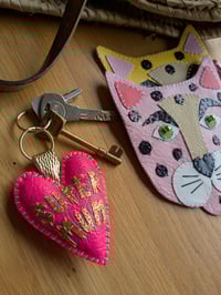 Image 4 of Neon Pink Super Mum Keyring