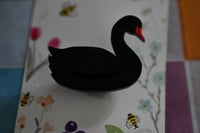 Image 4 of Black swan mini brooch