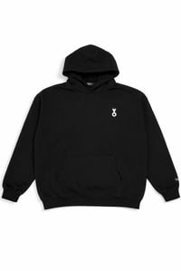 Image 1 of "VO" Heavyweight Hoodie "Black"