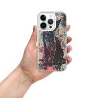 Image 17 of Colorful Watercolor Paint Splatters Black Cat Clear Case for iPhone®