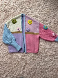 Image 3 of Colorful Flower Cardigan.