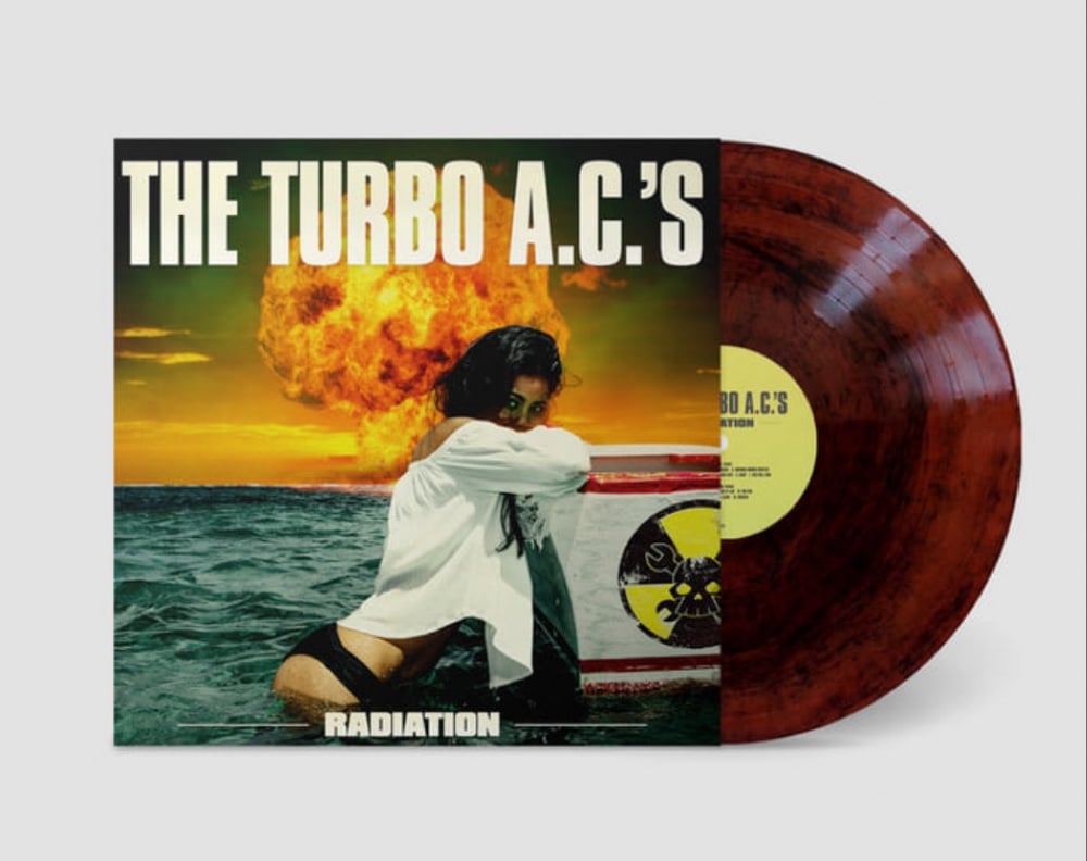 Limited edition vinyl LP - Radiation Red Lava with liner notes 