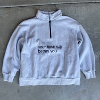 Image 1 of your flesh quarter zip small