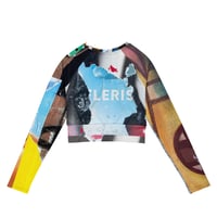 Image 1 of BAD ADS - "Jaw Dropper" - Recycled long-sleeve crop top