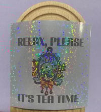 Its tea time Die cut sticker 