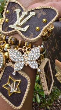 Image 3 of Butterfly Stack Bracelets Brown gold