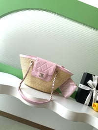 Image 6 of CC Straw Shopping Bag