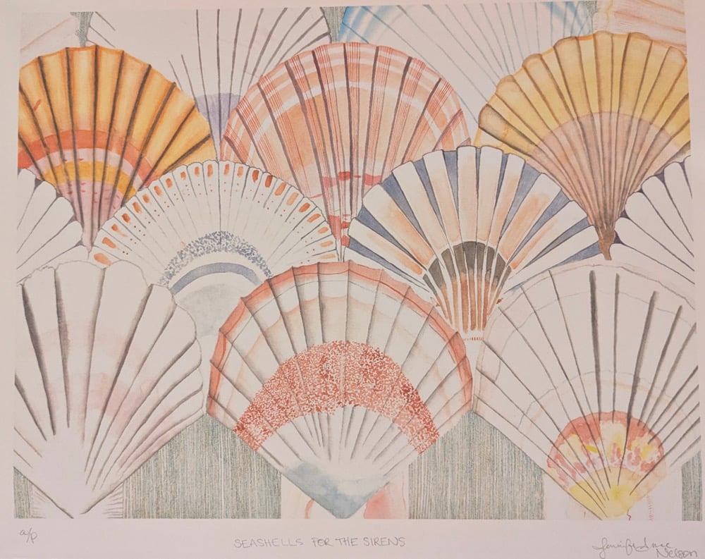 Image of 11 x 14 Artist Proof: Seashells for the Sirens Archival Print