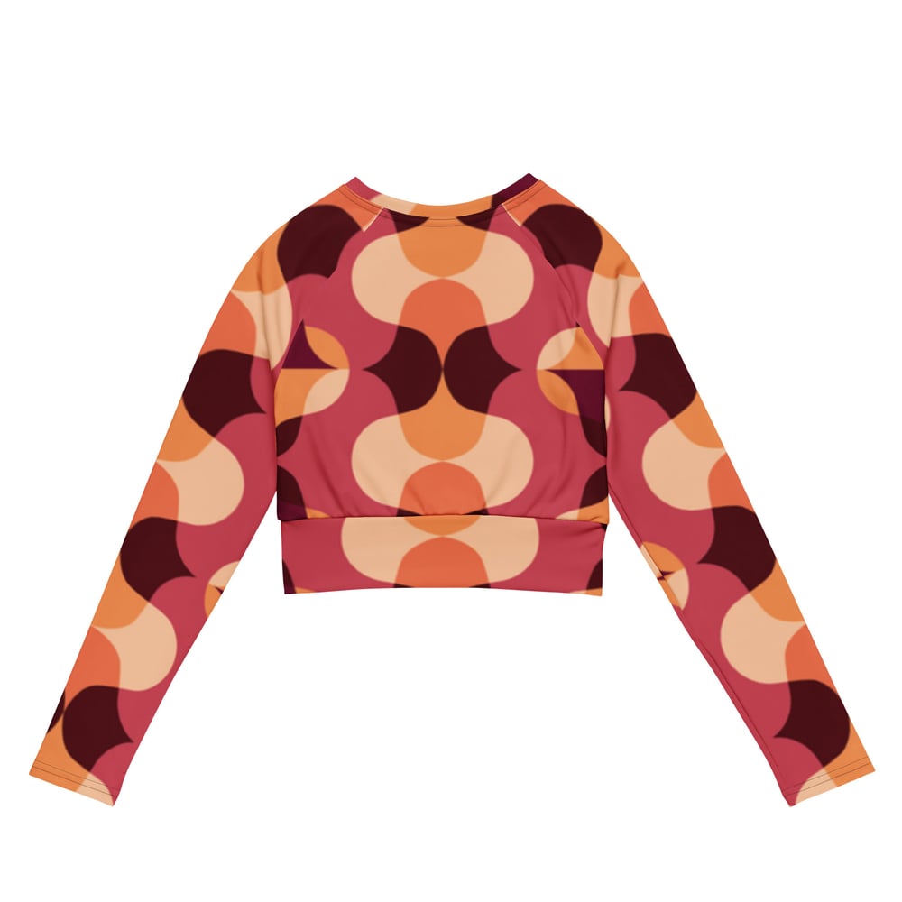 Image of 70's Print crop top 1