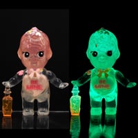 Image 1 of Valentines Day Love Potion Double Cast Kewpie Resin Figure Glow in the Dark Skeleton