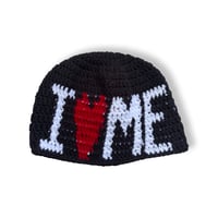 Image 1 of Black I Love Me Fitted Beanie