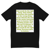 Image 1 of God Would Do The Right Thing Fitted Short Sleeve T-shirt
