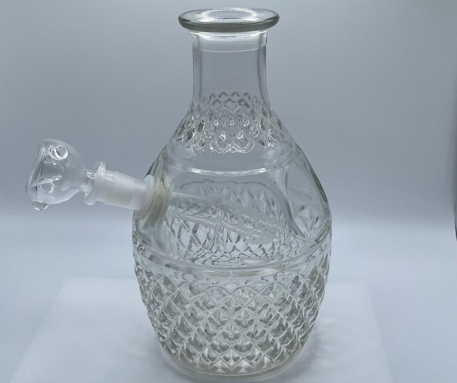 Vintage 1970’s Clear Crown Royal Decanter Bong Vintage Haze Glass