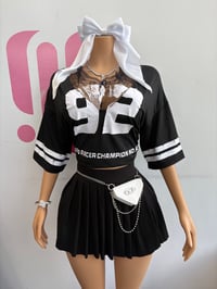 Blk Lace Jersey 