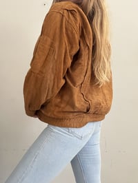 Image 3 of Vintage brown suede coat // XL
