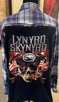 Vintage Blue/White Flannel Shirt Lynyrd Skynyrd