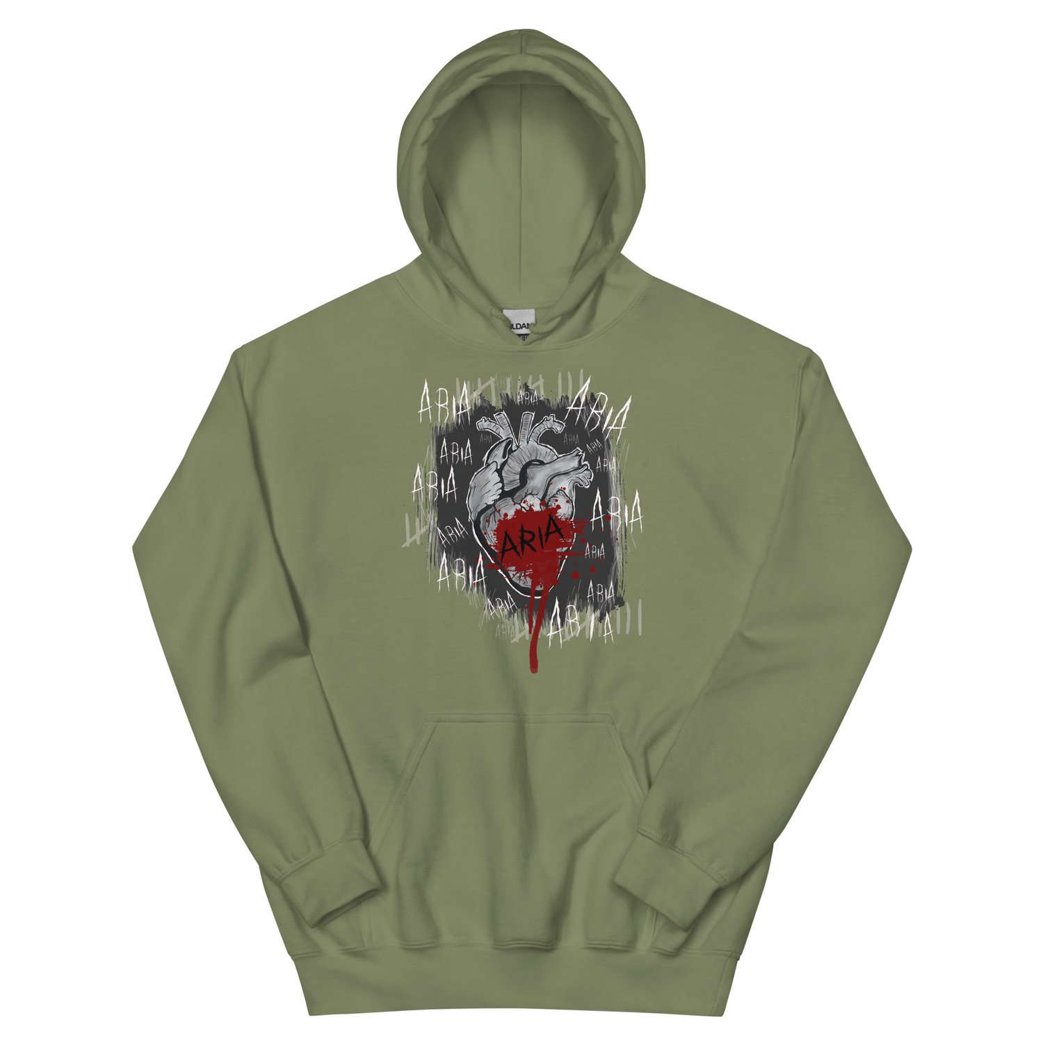 Image of Officially licensed Leigh Rivers Psychotic obsession Aria heart Unisex Hoodie