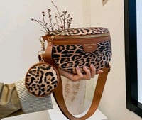 Image 1 of Crossbody Bag With Cheetah print 