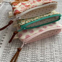 Image 2 of “Happy Friends” Mini Quilted Zipper Bag