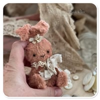 Image 3 of Custom Listing for N - Handmade artist bunny in vintage pink