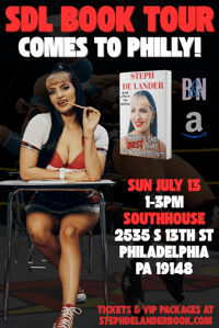 7/13 PHILLY BOOK TOUR TICKETS