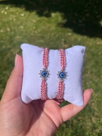 Pink Evil Eye Star Bracelets 