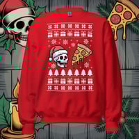 Image 2 of Skull Slice Ugly Christmas Sweatshirt