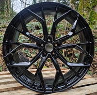 22" AVS STYLE ALLOY WHEELS FITS 5X112 ET25 BLACK