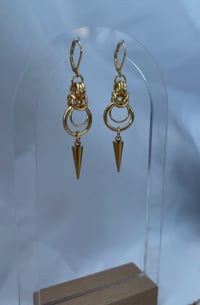 Image 3 of Gold Spike Drop Huggies 