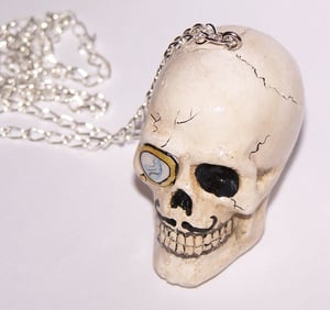 Image of Large gentleman skull necklace