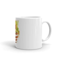 White glossy mug