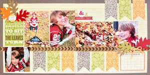 Image of Watch The Leaves Turn Double Page Layout Kit
