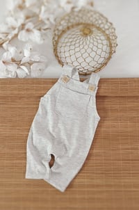 Image 1 of Newborn boys romper Dylan - light grey melange