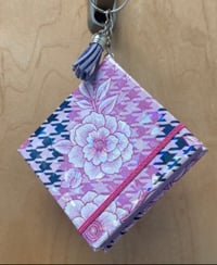Image 2 of Pink Floral Sticky Note Cover — Cute Desk Stationery