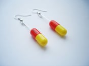 Image of MagicPill Earrings Orange/Yellow