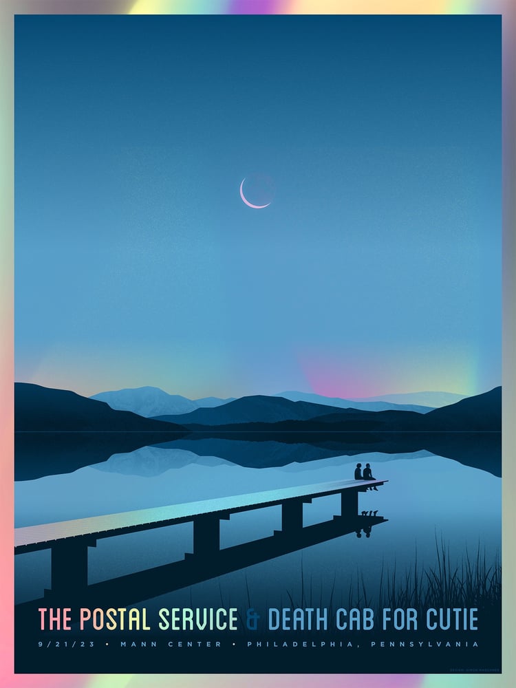 Image of The Postal Service & Death Cab For Cutie | Mann Center Philadelphia, PA (Foil Edition)